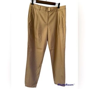 Micheal Kors Wool Blend Pleated Trousers in Tan. Women’s size 10
